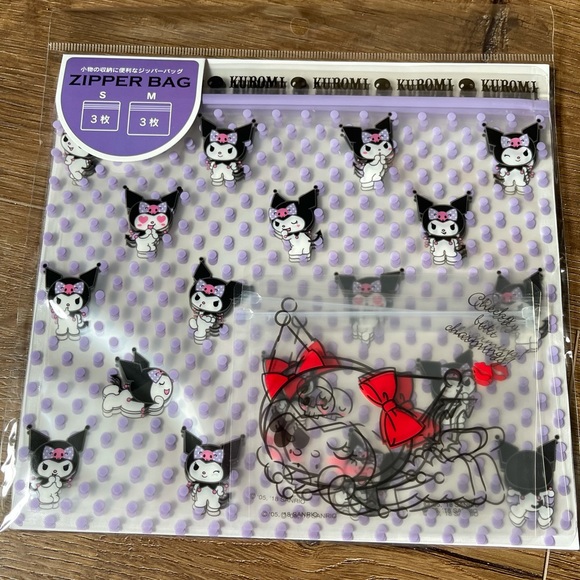 KUROMI-Imported (NWT) Reusable Zipped Plastic Bags - Picture 3 of 9